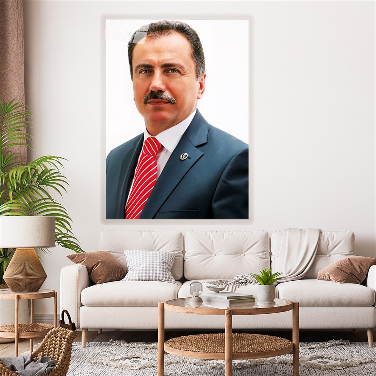 MUHSİN YAZICIOĞLU GÖRSELLİ CAM TABLO 