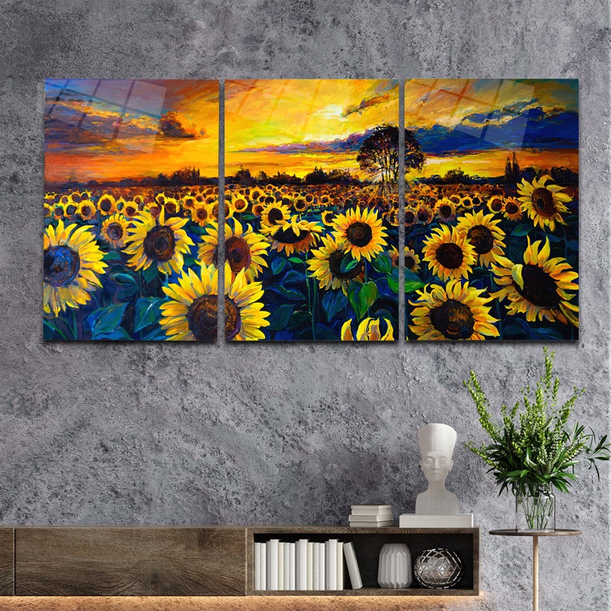 SANAT TEMALI CAM TABLO SETİ