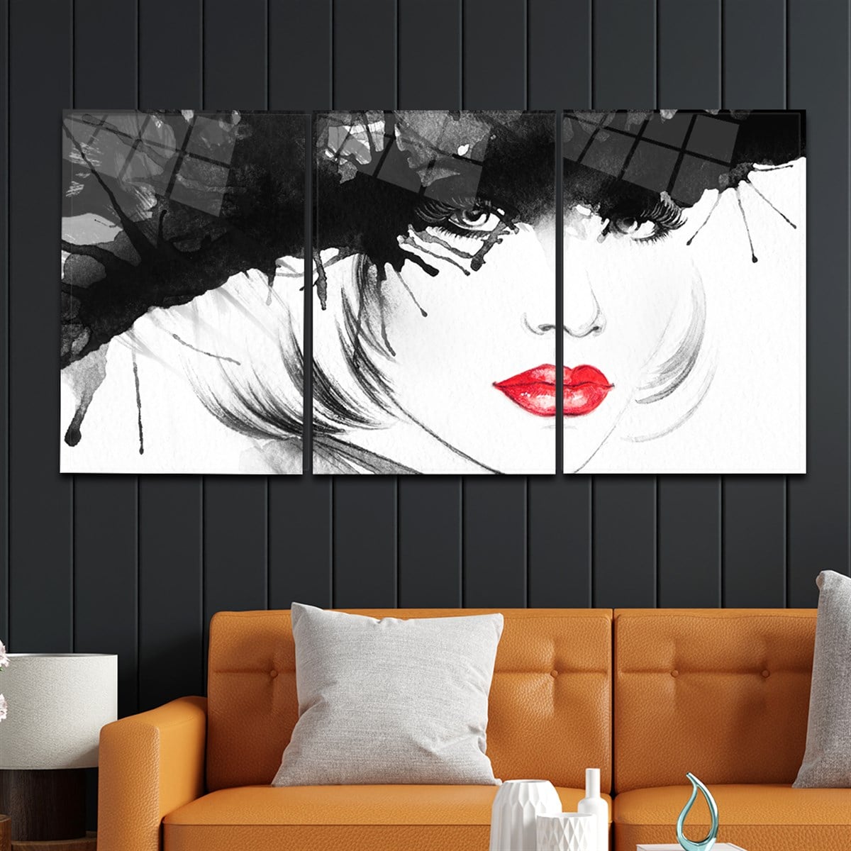 SANAT TEMALI CAM TABLO SETİ