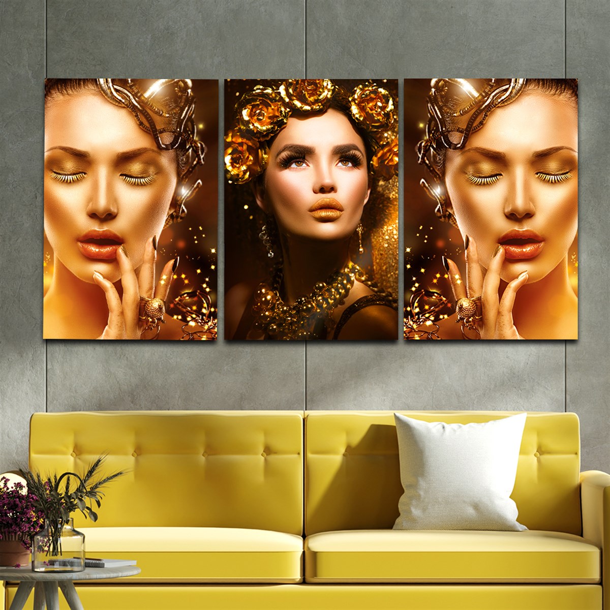 SANAT TEMALI CAM TABLO SETİ