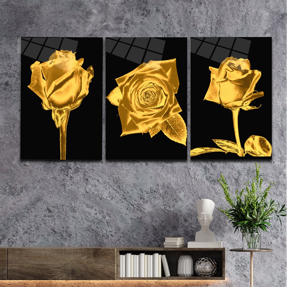 SANAT TEMALI CAM TABLO SETİ