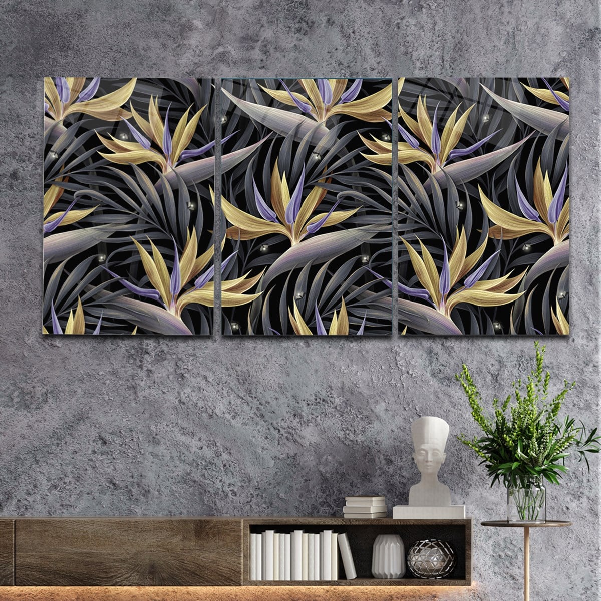 SANAT TEMALI CAM TABLO SETİ