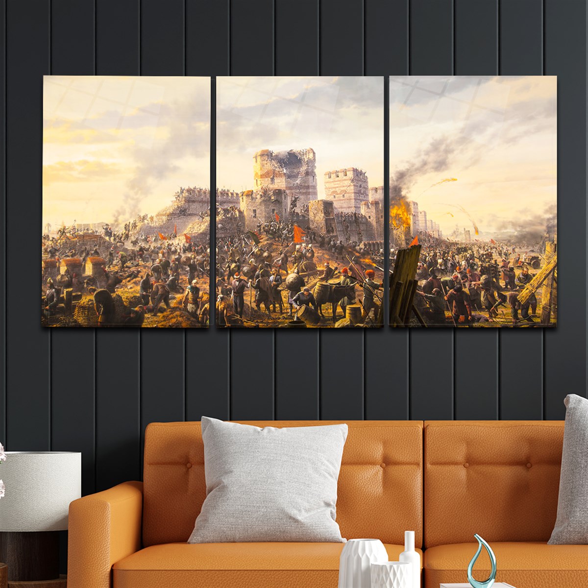 SANAT TEMALI CAM TABLO SETİ