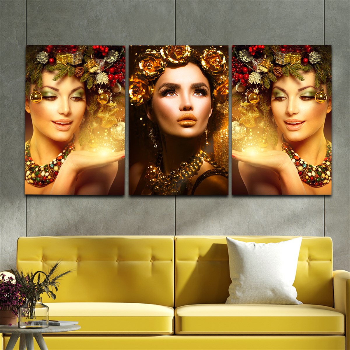 SANAT TEMALI CAM TABLO SETİ