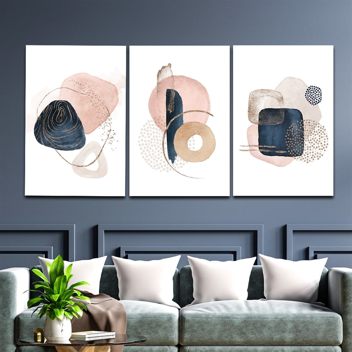 SANAT TEMALI CAM TABLO SETİ