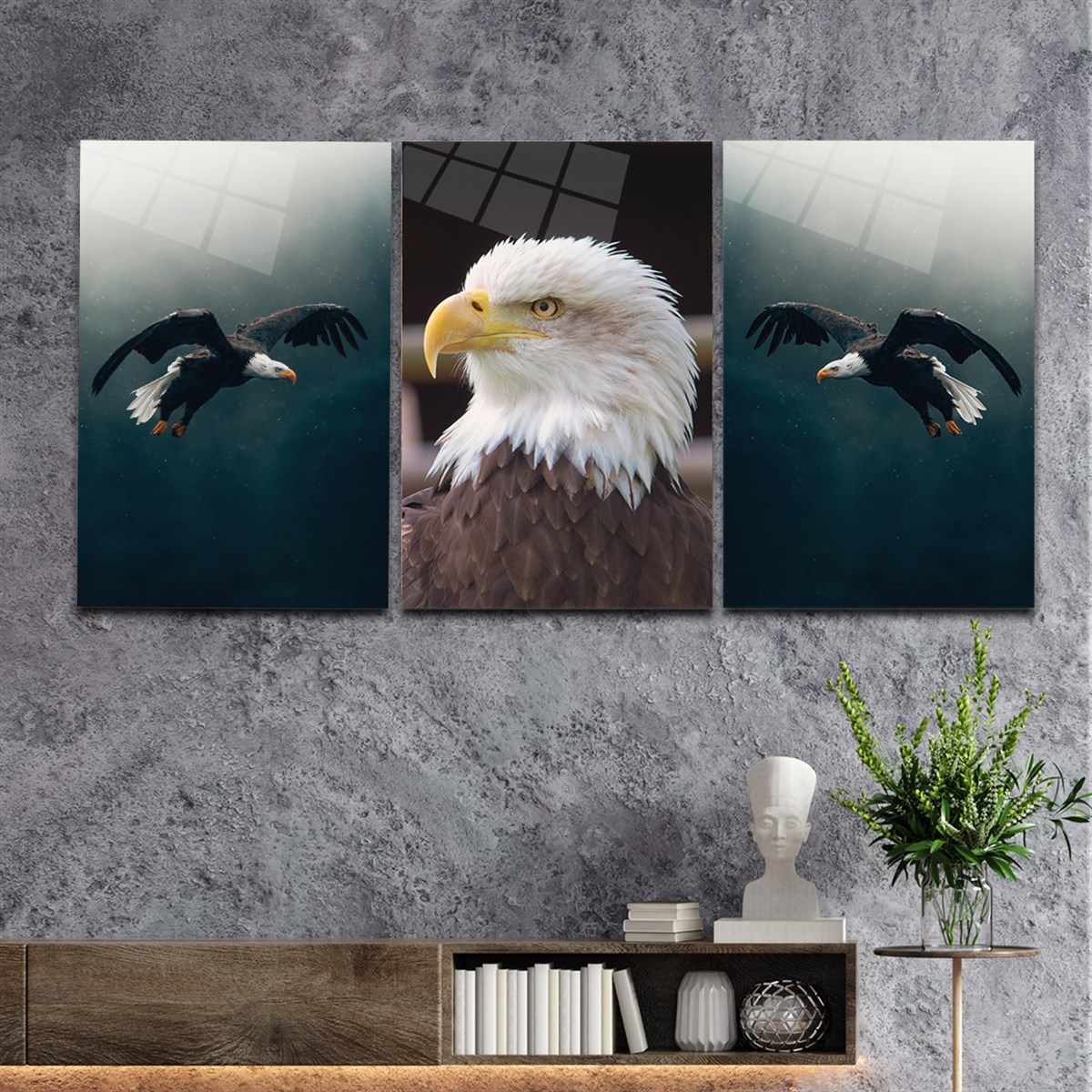 SANAT TEMALI CAM TABLO SETİ