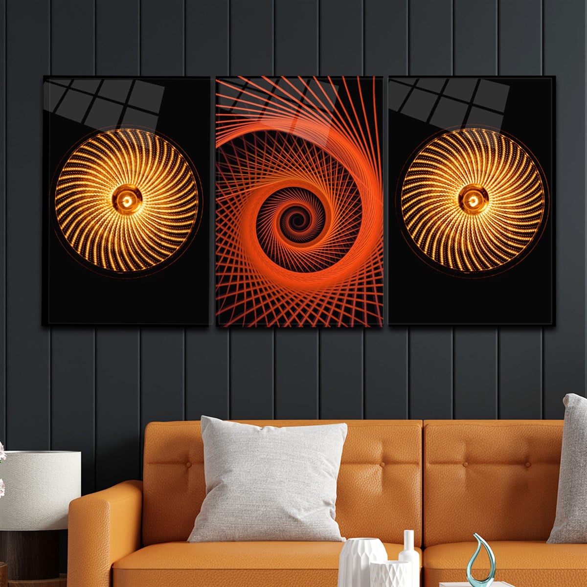 SANAT TEMALI CAM TABLO SETİ