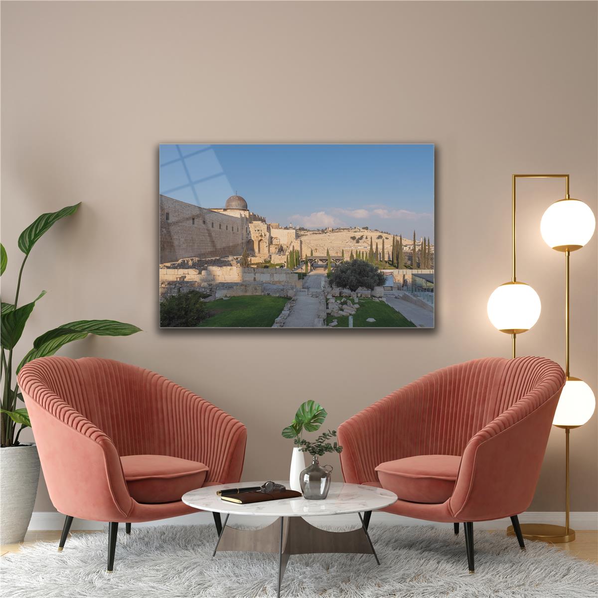 Yatay Dini Temalı Cam Tablo118