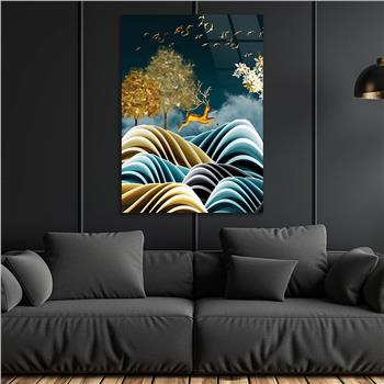 Kunst Thema auf bedrucktem Glas