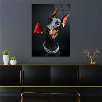 Dikey Doğa Temalı Cam Tablo 258