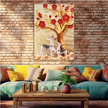 Kunst Thema auf bedrucktem Glas