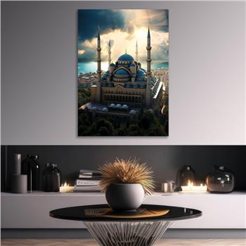 Dikey Dini Temalı Cam Tablo 244