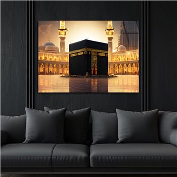 Yatay Dini Temalı Cam Tablo 158