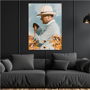 Dikey VatanTemalı Cam Tablo 143