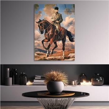 Dikey VatanTemalı Cam Tablo 206