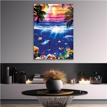 Kunst Thema auf bedrucktem Glas