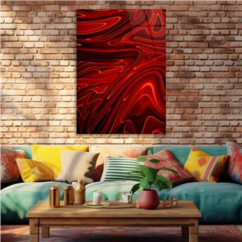 Dikey Sanat Temalı Cam Tablo 502