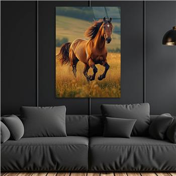 Dikey Doğa Temalı Cam Tablo 390