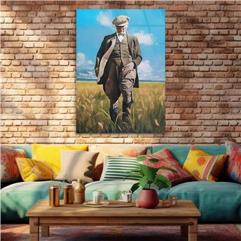 Dikey VatanTemalı Cam Tablo 179