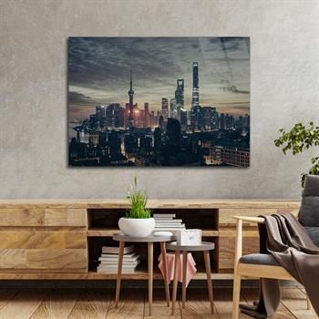 Kunst Thema auf bedrucktem Glas