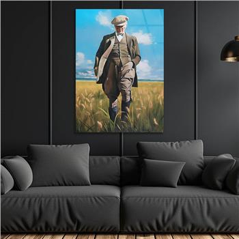 Dikey VatanTemalı Cam Tablo 179