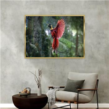 Aluminium Omlijste Natuur Thema Geharde Glasschilderij 155