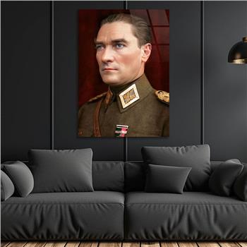 Dikey VatanTemalı Cam Tablo 199