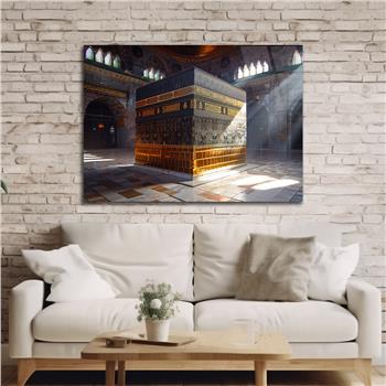 Yatay Dini Temalı Cam Tablo 196