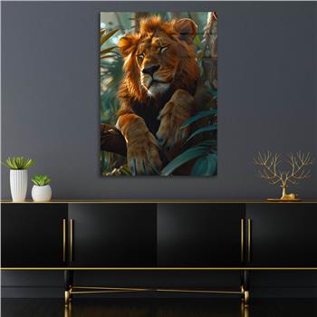 Dikey Doğa Temalı Cam Tablo 365