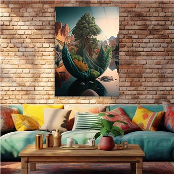 Kunst Thema auf bedrucktem Glas 304