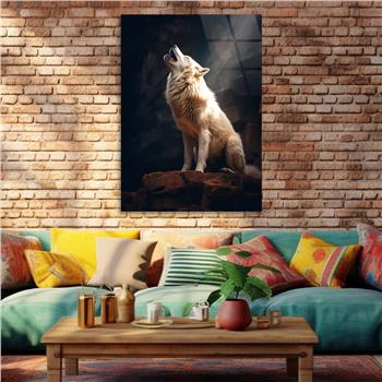 Dikey Doğa Temalı Cam Tablo 442