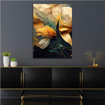 Dikey Sanat Temalı Cam Tablo 385