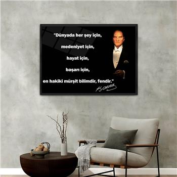 Aluminum-Framed National-Themed Tempered Glass Wall Art 033