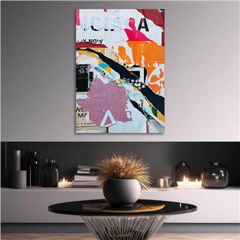 Dikey Sanat Temalı Cam Tablo 491