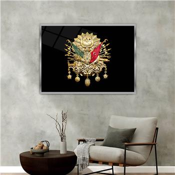Aluminum-Framed National-Themed Tempered Glass Wall Art 018
