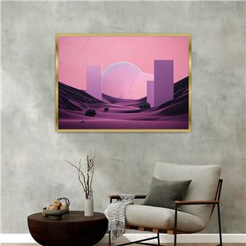 Aluminium Omlijste Kunst Thema Geharde Glasschilderij 069