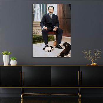 Dikey VatanTemalı Cam Tablo 135