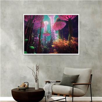 Aluminium Omlijste Kunst Thema Geharde Glasschilderij 067