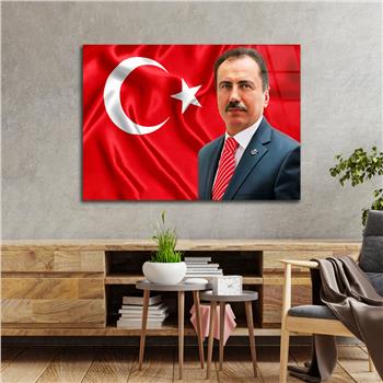 Yatay Vatan Temalı Cam Tablo 174