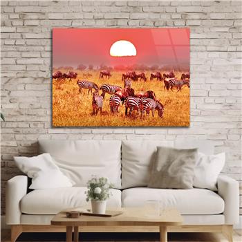 Thema Natur auf bedrucktem Glas