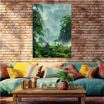 Dikey Doğa Temalı Cam Tablo 232