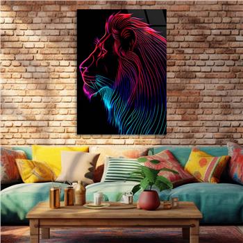 Dikey Doğa Temalı Cam Tablo 363