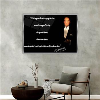 Aluminum-Framed National-Themed Tempered Glass Wall Art 032