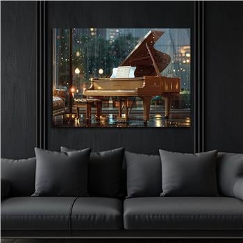 Yatay Sanat Temalı Cam Tablo 590