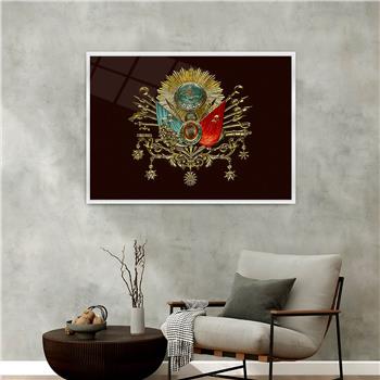 Aluminum-Framed National-Themed Tempered Glass Wall Art 006