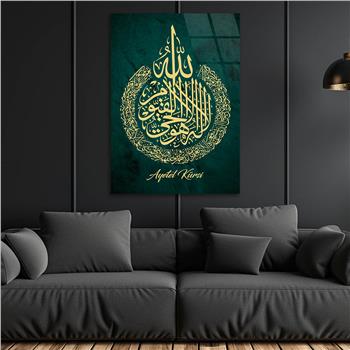 Dikey Dini Temalı Cam Tablo 302