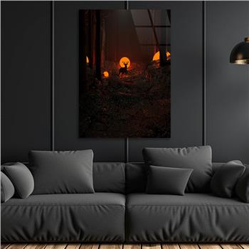 Kunst Thema auf bedrucktem Glas