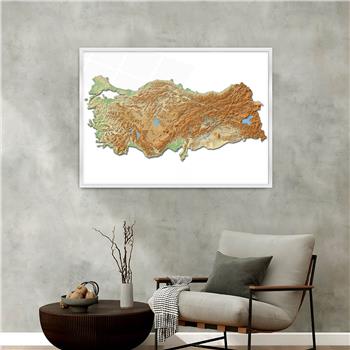 Aluminum-Framed National-Themed Tempered Glass Wall Art 016
