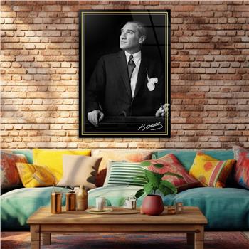 Dikey VatanTemalı Cam Tablo 253