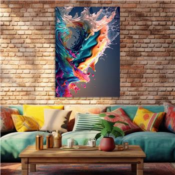 Kunst Thema auf bedrucktem Glas